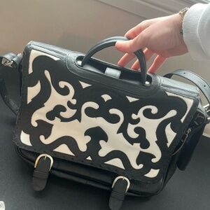 Retro Top Handle Purse Briefcase